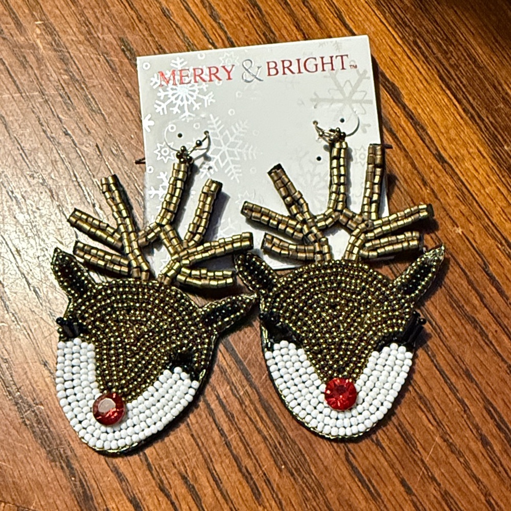 Merry & Bright Reindeer earrings